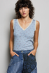 Ruched Ditsy Tank