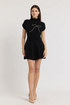 Bow Detail Mini Dress
