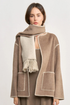 Contrast Oversized Coat