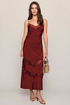 Bruna Lace Inset Midi Dress
