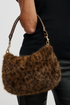 Jordan Faux Fur Bag-Leopard