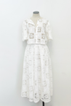 Andolina Crochet Lace Midi Skirt