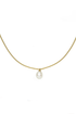 Box Chain Pearl Necklace
