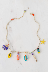 Bright Shell Charms Necklace