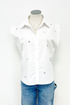 Carrie Silver Dome Button Down Top
