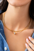 Oval Crystal Collar Necklace