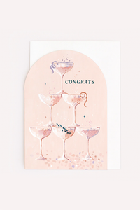 Champagne Congratulations Card