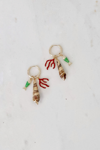 Coral Cluster Earrings