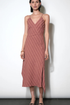 Leah Asymmetric Stripe Dress