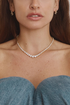 Gabriella Tennis Necklace-Gold