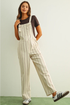 Natural Stripe Overall