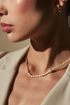 Rosalie Pearl Necklace-Gold
