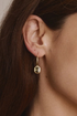 Audrina Peridot Earrings-Gold