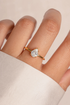 Large Pear Statement Ring
