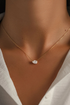 Sideways Pear Necklace