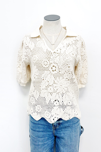 Crochet Collar Top