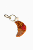 Hand Painted Bag Charm - Bow Croissant