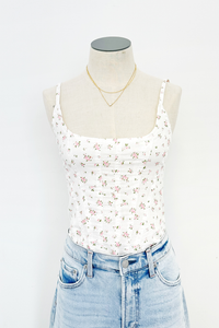 Dainty Floral Corset Top