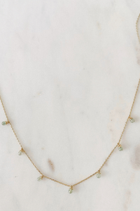 Dangle Chain Necklace-Amazonite