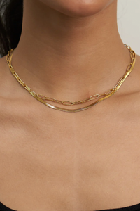 Herringbone Layered Necklace