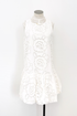 Embroidered Bubble Hem Mini Dress