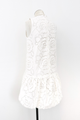 Embroidered Bubble Hem Mini Dress