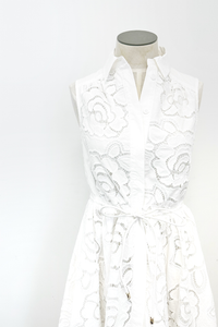 Embroidered Midi Dress