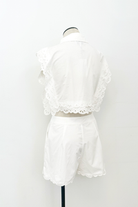 Eyelet Edge Trouser Shorts