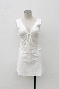 Eyelet & Lace Skirt