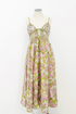 Floral Pleated Bust Maxi Dress
