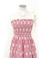 Gingham Smocked Midi Dress