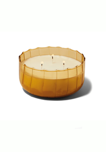 12 oz Ribbed Glass Candle