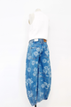 Good Luck Printed Barrel Jeans