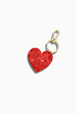 Hand Painted Bag Charm - Red Heart