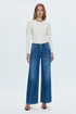 Jadyn Double Button Low Slung Palazzo Jean