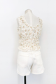 Kissel Floral Eyelet Cropped Top