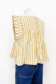 Koe Striped Sleeveless Top Woven