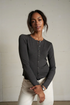 Maureen Ribbed Cardigan Top