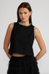 Meghan Crystal Trim Top