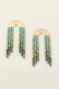 Chromacolor Miyuki Rainbow Fringe Earring