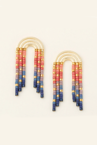 Chromacolor Miyuki Rainbow Fringe Earring