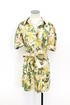 Pear Floral Button Up Dress
