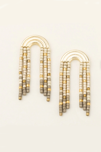 Chromacolor Miyuki Rainbow Fringe Earring