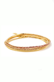 Gold Rhinestone Bracelet Trio