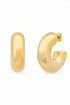 Puffy Small Gold Hoops