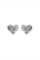 Ari Heart Druzy Stud Earrings