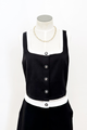 Rory Contrast Trim Top