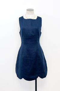 Scallop Hem Mini Dress