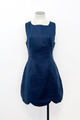 Scallop Hem Mini Dress