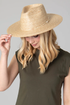 Seashore Buri Straw Stiff Brim Fedora